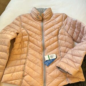 Nautica reversible, lightweight, water, resistant jacket light pink/ grey